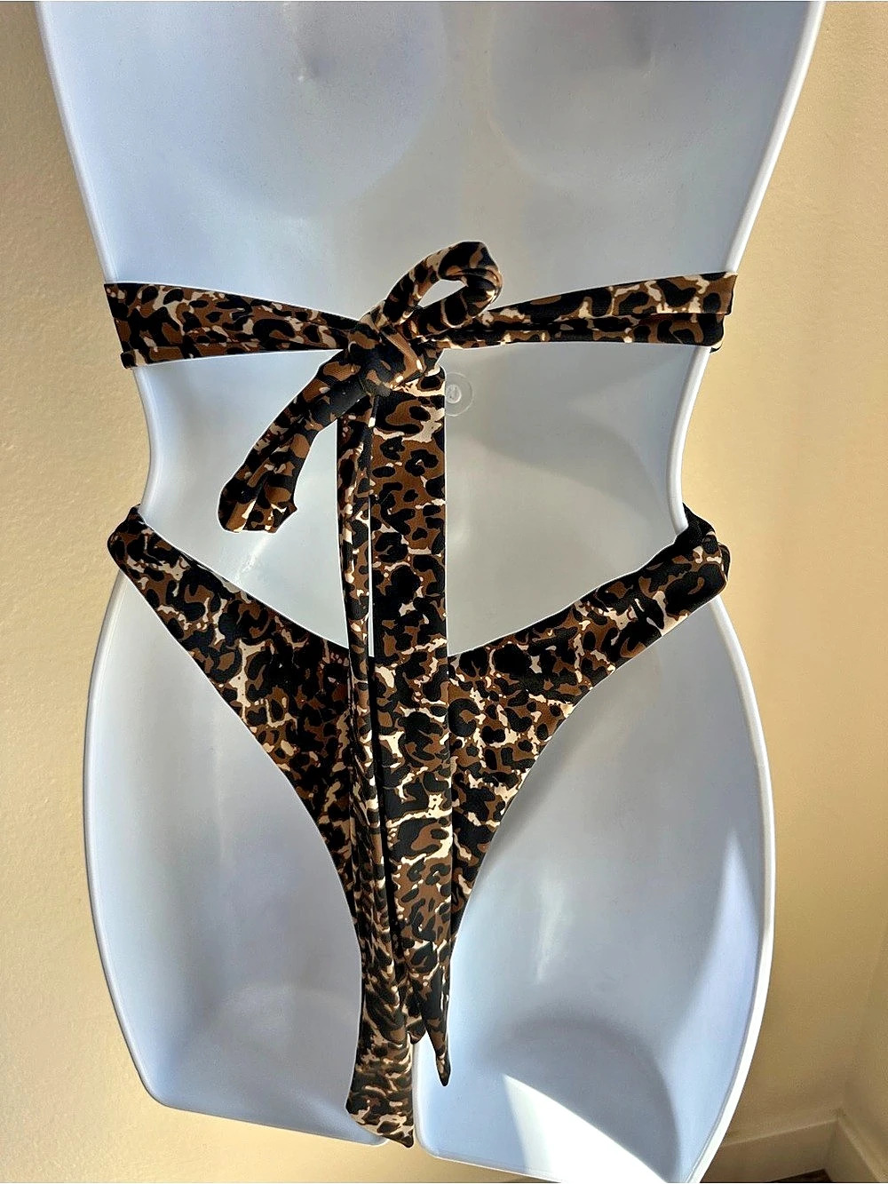 Leopard Print String Bikini - Picture 10 of 10